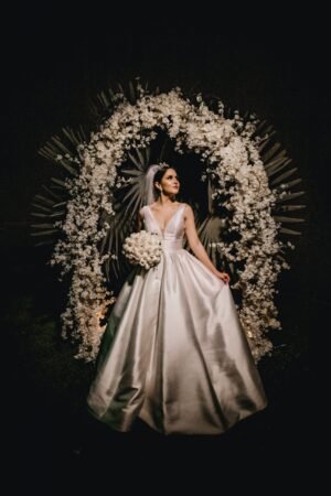 Silk gown